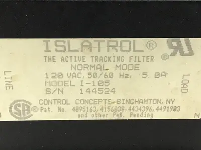 USED ISLATROL I-105