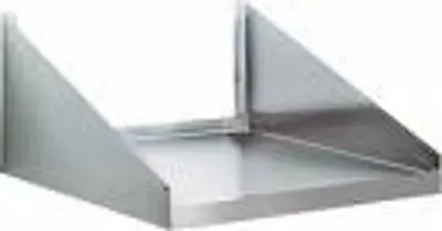 Wall Mount Microwave Shelving - stainless steel 24" x 18"