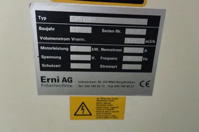 2011 ERNI AG FILTERTECHNIK AC-1800/2 Filtration Equipment | Mohawk Machinery (3)