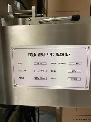 Loynds model FW500 Fold Wrapper for Pre-Formed Candies