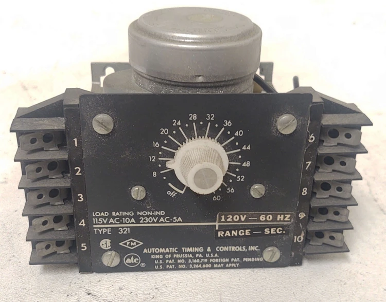 Used AUTOMATIC TIMING CONTROLS 321BOD7A08H1XX Relays & Switches Kentucky US | Edwards Industrial Repair #975103
