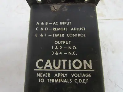 Industrial Solid State Control 1013-1F2B Type 2 .06-5 Range 115V Timer Off delay