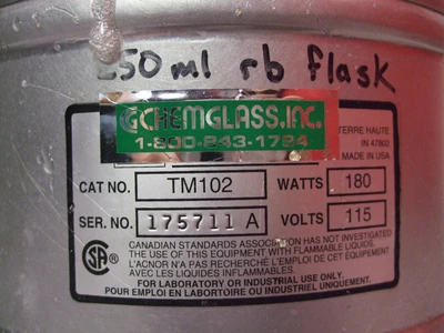 USED CHEMGLASS TM102