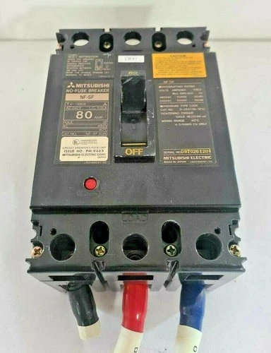 Mitsubishi Electric No-Fuse Breaker NF-SF Circuit 80 Amp NF-SF3080 3 Pole 480V
