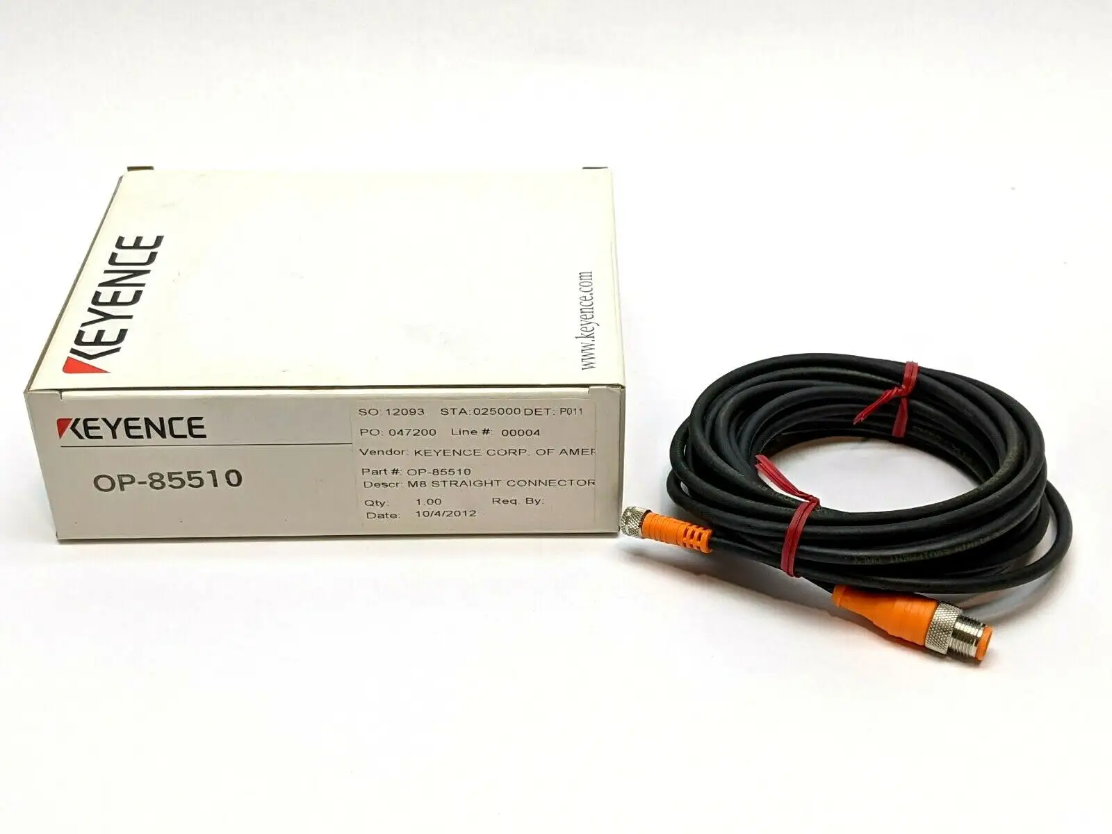New | in-Stock KEYENCE OP-85510 Cable & Wire Michigan US | Maverick Industrial Sales #1397594