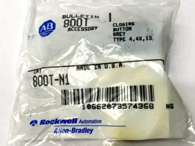 NEW ALLEN-BRADLEY GRAY PUSH BUTTON ACCESSORY 30MM TYPE 4, 4X, 13