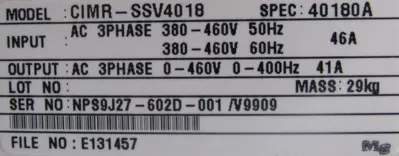 NEW YASKAWA CIMR-SSV4018 VARISPEED 686SS5 INVERTER 40180A CIMRSSV4018
