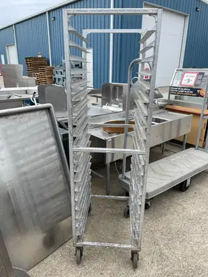 Used Falcon Restaurant Supply Used Aluminum Full Size Sheet Pan Rack with Casters Racks/Shelving Illinois US | Falcon Restaurant Supply #1378032