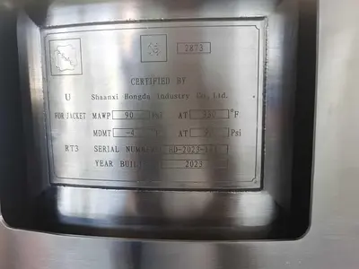 New | in-Stock 2023 HONGDA KETTLE Autoclaves, Reactors & Kettles | Hongda America Corp #1207421