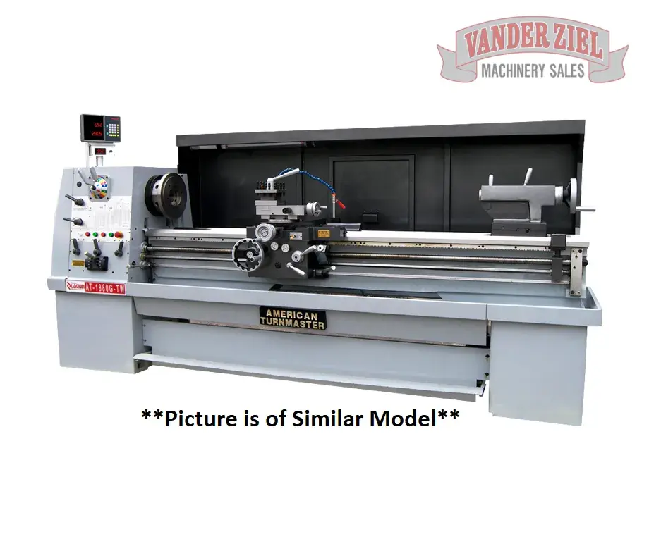 New | in-Stock LAGUN AT-1550-G COLCHESTER TYPE Engine Lathes Michigan US | Vander Ziel Machinery Sales #482336