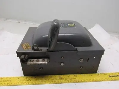 Square D A85351 3 Pole Fusible Safety Switch 30A 240V Max.