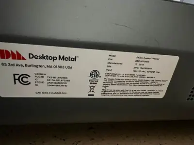 Used 2018 DESKTOP METAL SHP-PP0009 3D Printers Illinois US | Asset Exchange Corporation #1278618