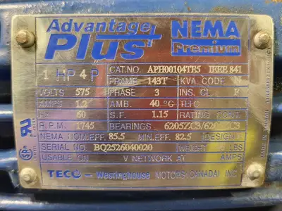 USED TECO-WESTINGHOUSE APH00104TE5