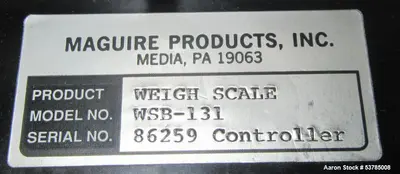 Used MAGUIRE WSB-131 Mixers Illinois US | Aaron Equipment #86497