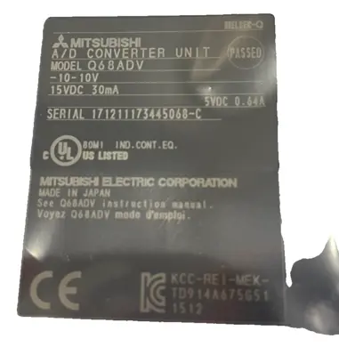 NEW MITSUBISHI Q68ADV ANALOG MODULE