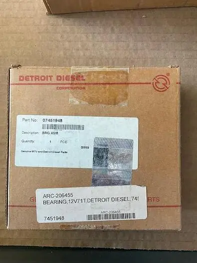 Detroit Diesel Bearing PN 07451948