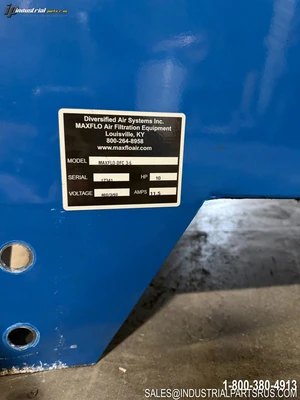 Used DIVERSIFIED AIR SYSTEMS MAXFLO DFC 3-6 Dust Collectors Kentucky US | Industrial Parts R Us Inc. #1370129