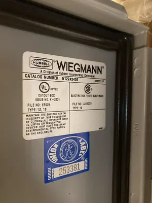 New | in-Stock WIEGMANN N412242406C Miscellaneous Equipment (Electrical & Power) | Surplus Asset Holdings #1194544