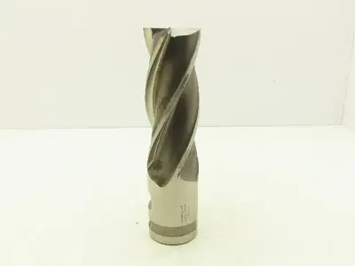 Putnam Tool PLAC-565-4 4 Flute Coarse Rough Single End Mill 2.5" Dia x 6" Flute