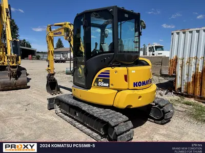 Used 2024 KOMATSU PC55MR-5 Crawler Excavators - Mini Wisconsin US | Proxy Equipment #1388869
