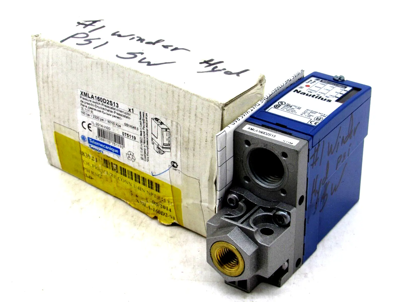 USED TELEMECANIQUE XMLA160D2S13 PRESSURE SWITCH