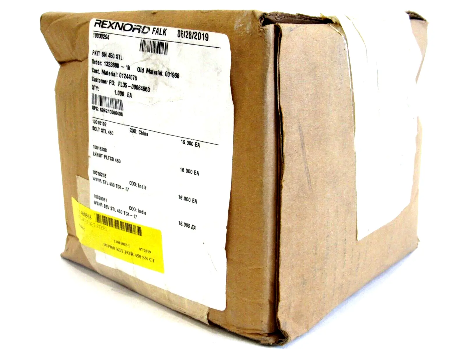NEW REXNORD FALK 001968 DISC PACK HARDWARE KIT PKIT SN 450 STL