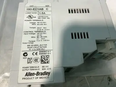 Used ALLENBRADLEY 193EC1AB Motor Control Parts Ohio US | HGR 24 #1545341