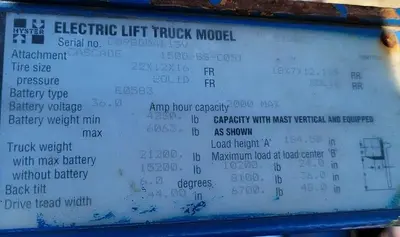 USED 1999 HYSTER E120-XL