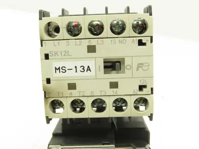 Fuji SK12L Motor Starter Contactor 5.5kW 600V TK12W & Thermal Overload 0.8-1.2A