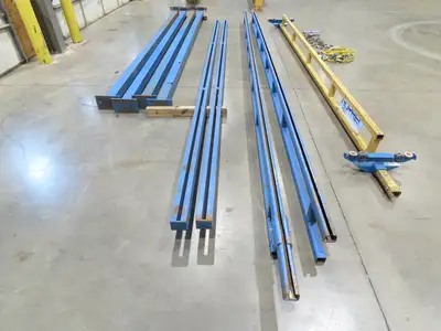 Gorbel 1/4 Ton 500Lb Free Standing 4-Post Bridge Crane 15'Span 18' 6"Runway