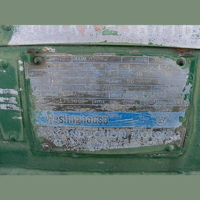 Westinghouse 450 hp Electric Motor