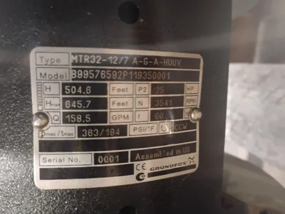 GRUNDFOS MTR32-12/7 A-G-A-HUUV Other Pumps | ESS Industrial Equipment Sales (6)