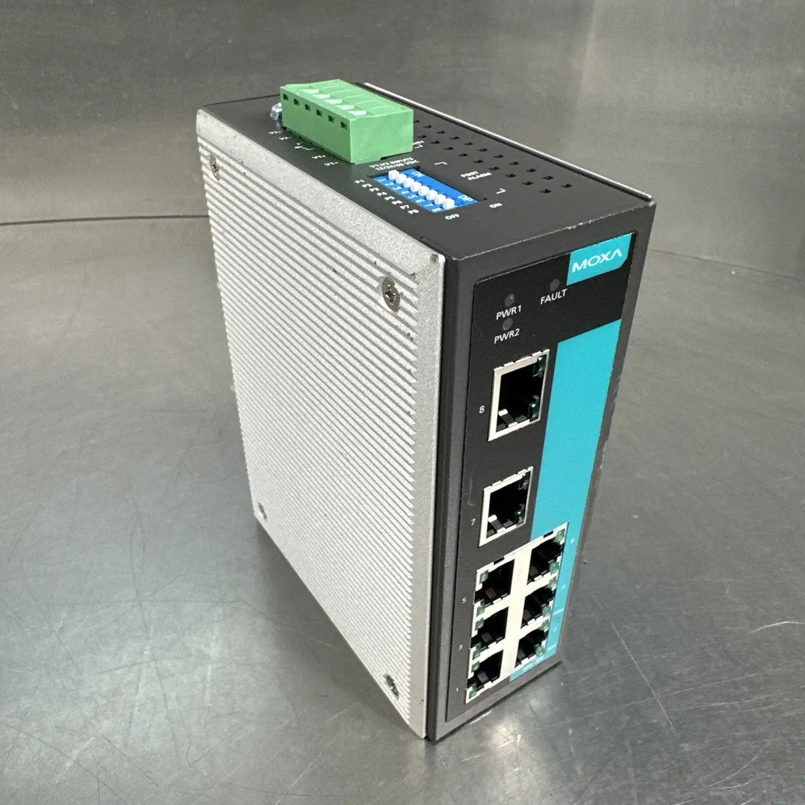 MOXA EDS-308 Ethernet Switch Input Module Connector PLC (BIN-7.1.2)