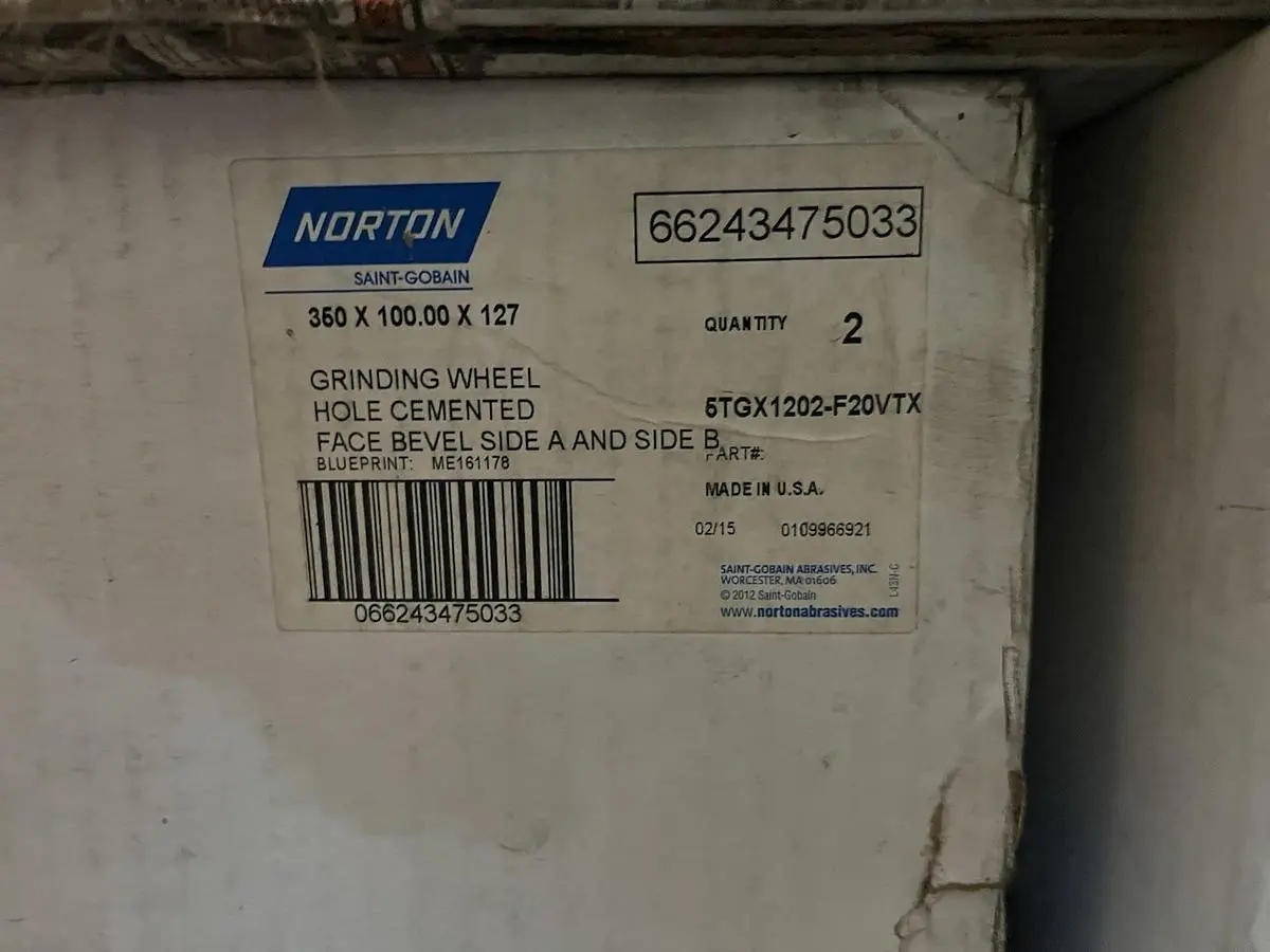 New | in-Stock NORTON 66243475033 Grinding Wheels Ohio US | Surplus Asset Holdings #1520388