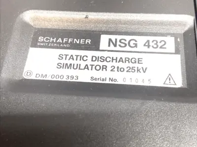 USED SCHAFFNER ESD GUN STATIC DISCHARGE SIMULATOR 2–25KV IEC 61000-4-2