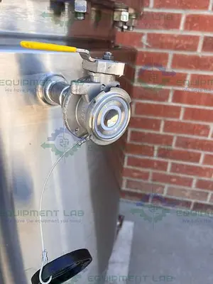 USED PRECISION STAINLESS 400 LITER STAINLESS STEEL JACKETED REACTOR W/ AGITATOR
