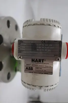 HART PRESSURE 264DCHEEFSSSB4A1V2E6 W/ WA07 0858 SBF TRANSMITTER STOCK 5889
