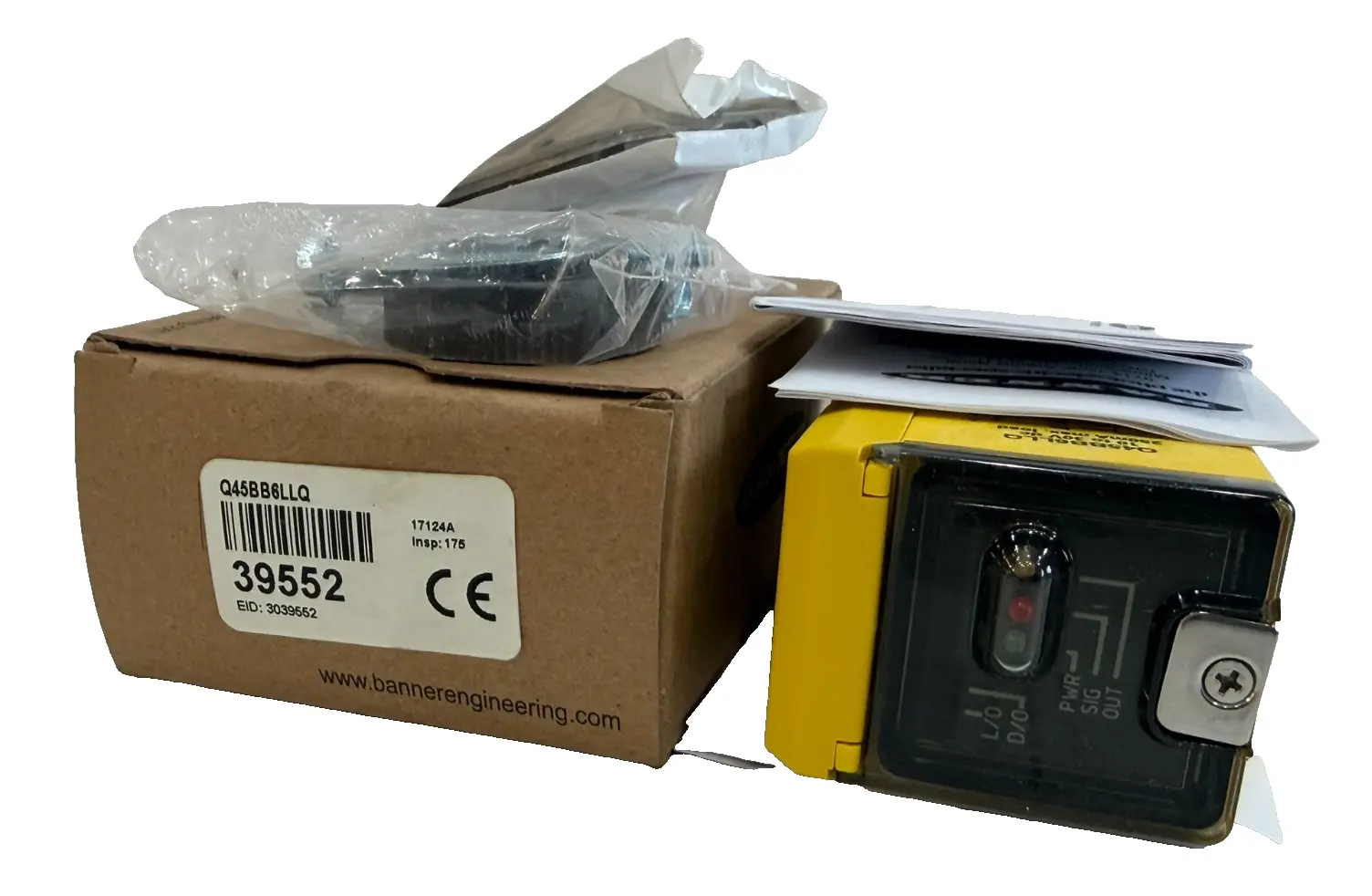 NEW BANNER ENGINEERING Q45BB6LLQ PHOTOELECTRIC SENSOR 39552