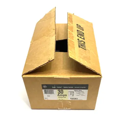 USED GENERAL ELECTRIC HEAVY DUTY SAFETY SWITCH, FUSIBLE, 30A 3P HD N1