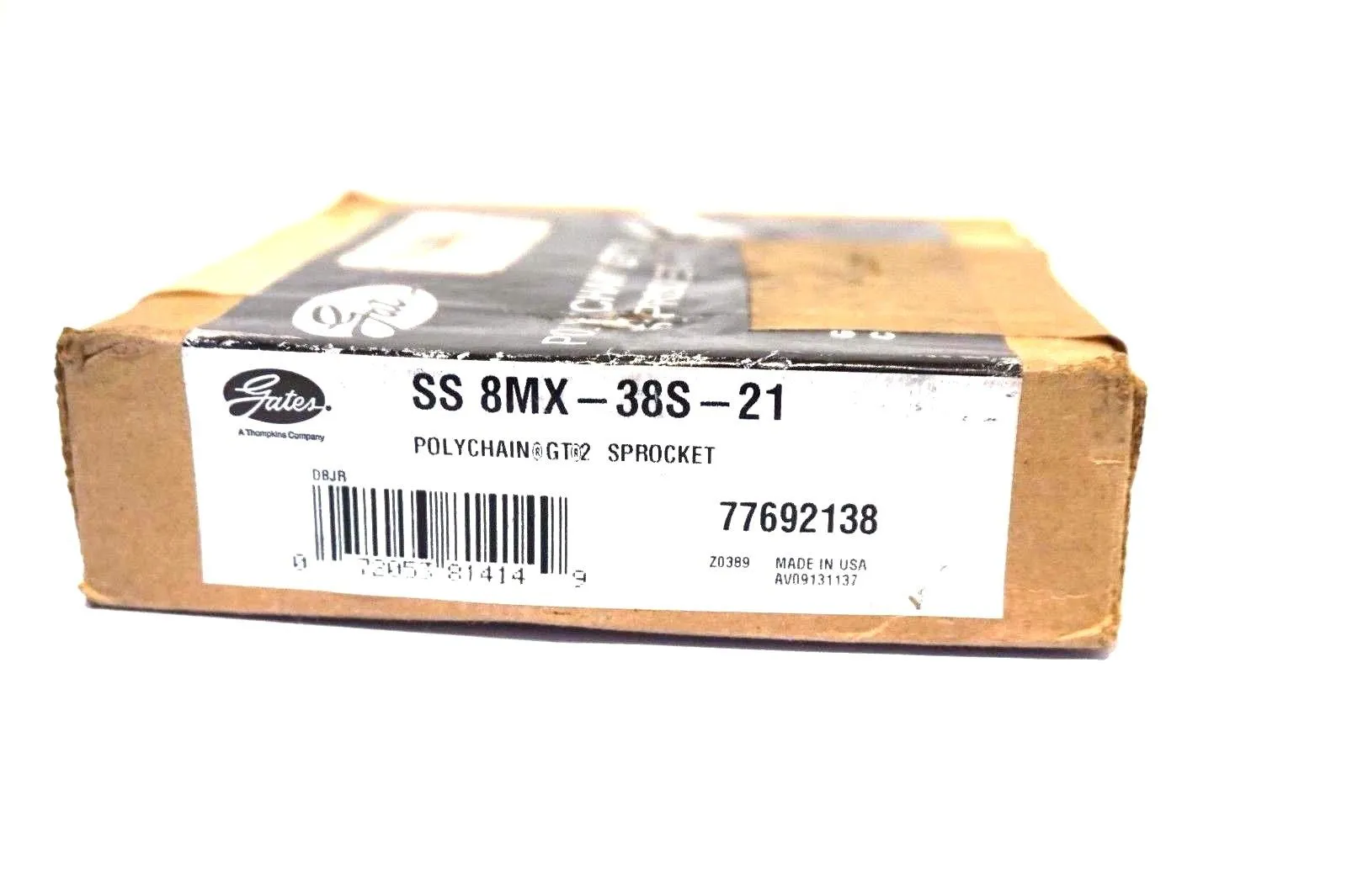 NEW GATES SS8MX-38S-21 POLY CHAIN SPROCKET 77692138 SS8MX38S21