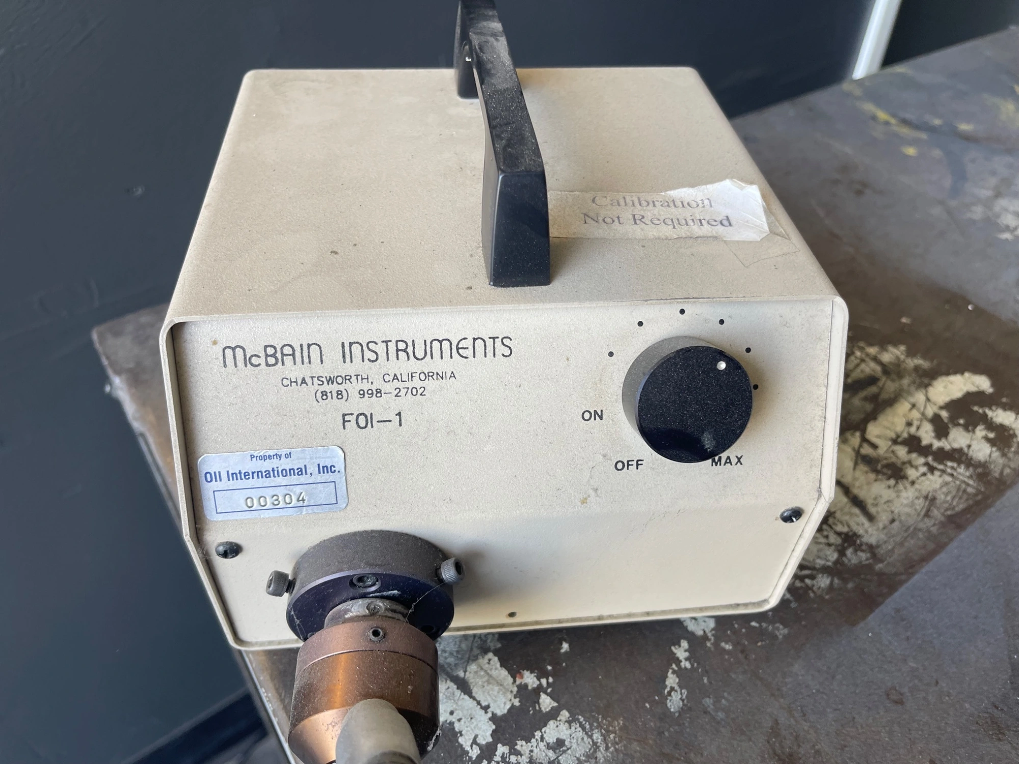 USED MCBAIN INSTRUMENTS FOI-1