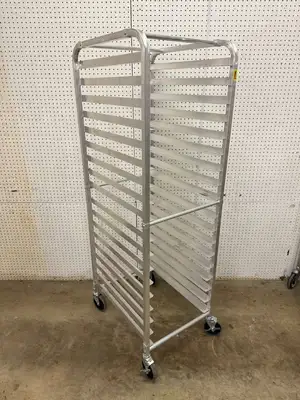 Used Don Used Don 1141732 18 Slot Sheet Pan Rack on Casters - WO1 Racks/Shelving Illinois US | Falcon Restaurant Supply #1374985