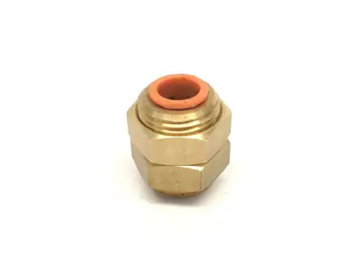 KQ2E13-00A | SMC  Bulkhead Union One-Touch Fitting 1/2" Tube Size LOT OF 5 - Used