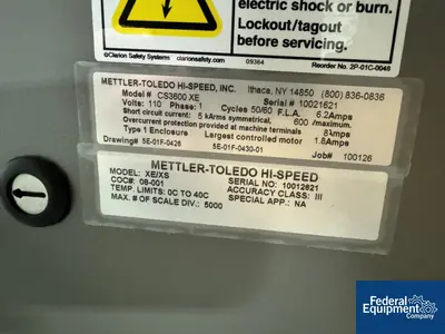 USED Mettler Toledo Mettler Toledo Hi-Speed Checkweigher, Model XE/XS