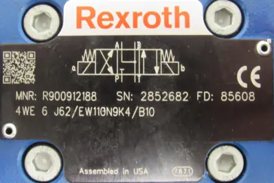 NEW REXROTH R900939187 VALVE 4WEH16J72/6EW110N9ETK4/B10 R900912188