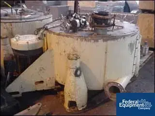 USED AT&M/DeLaval 48" X 20" AT&M/DELAVAL BASKET CENTRIFUGE, S/S