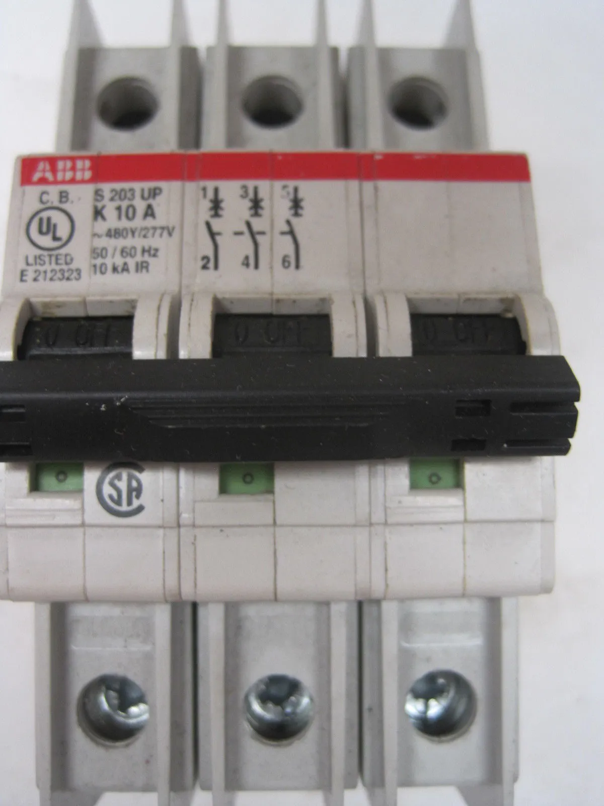USED ABB S203UP-K10A CIRCUIT BREAKER S203UPK10A