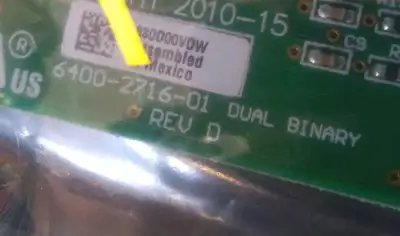TRANE 6400-2716-01 Dual Binary REV D Circuit Board Loc3C23