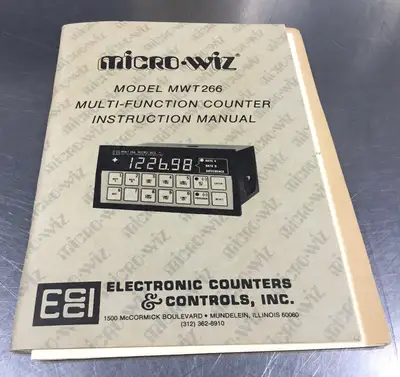 USED ELECTRONIC CONTROLS MWT266