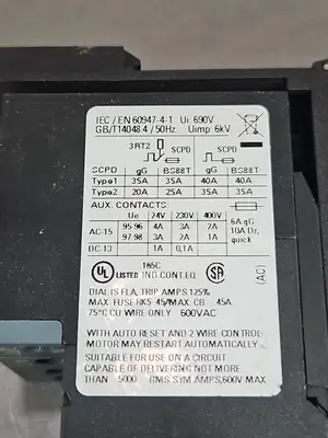 Siemens SIRIUS 3RU2 116-1KB1 Overload Relay Loc4D17